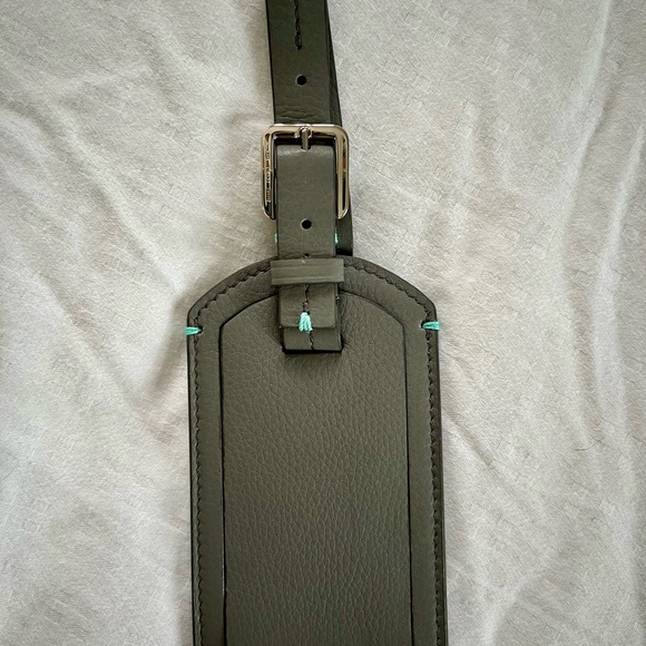 2 new in box Tiffany & Co Luggage Tags Full Grain Calf Leather - Picture 3 of 10